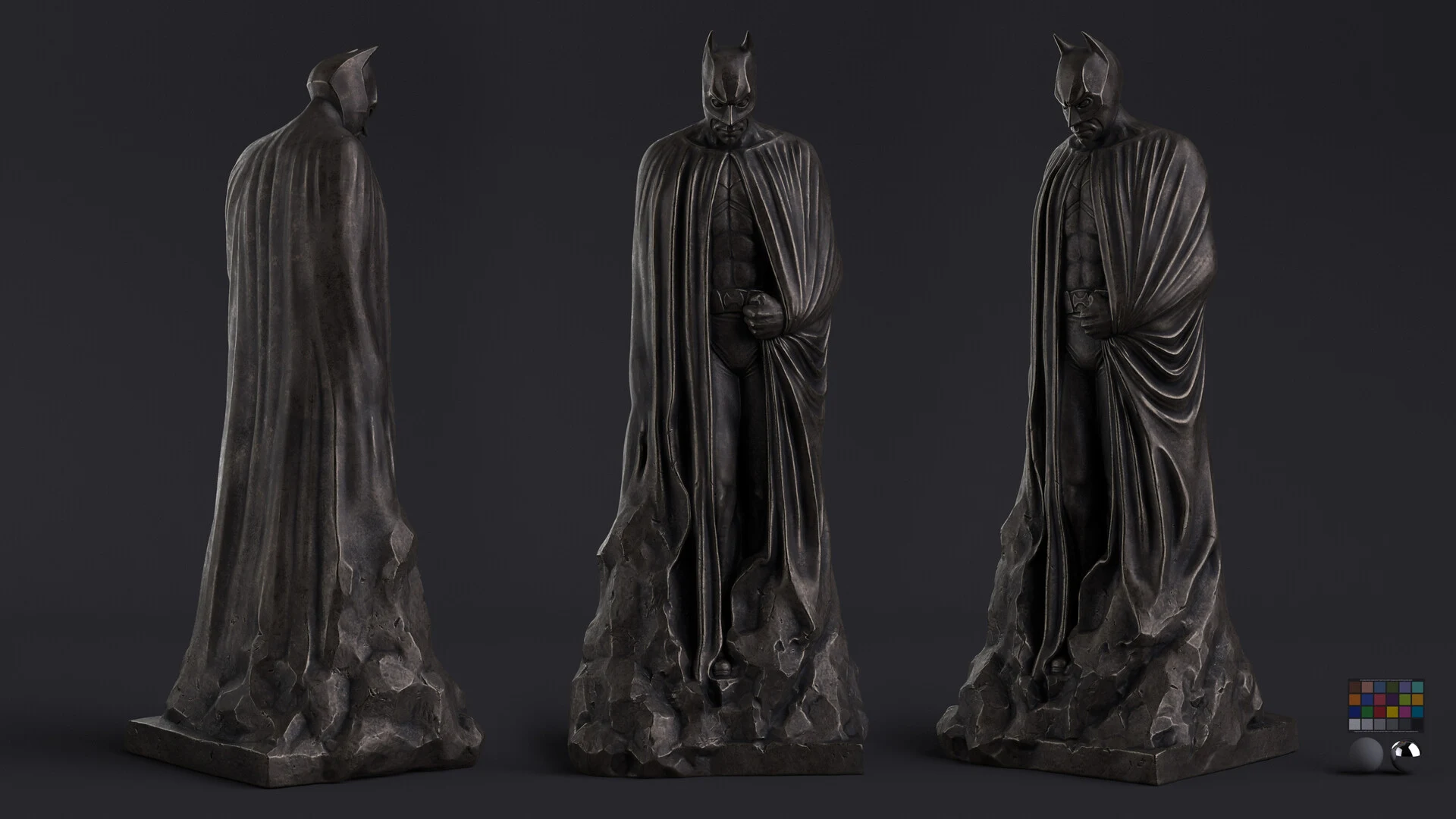 Batman Memorial Statue