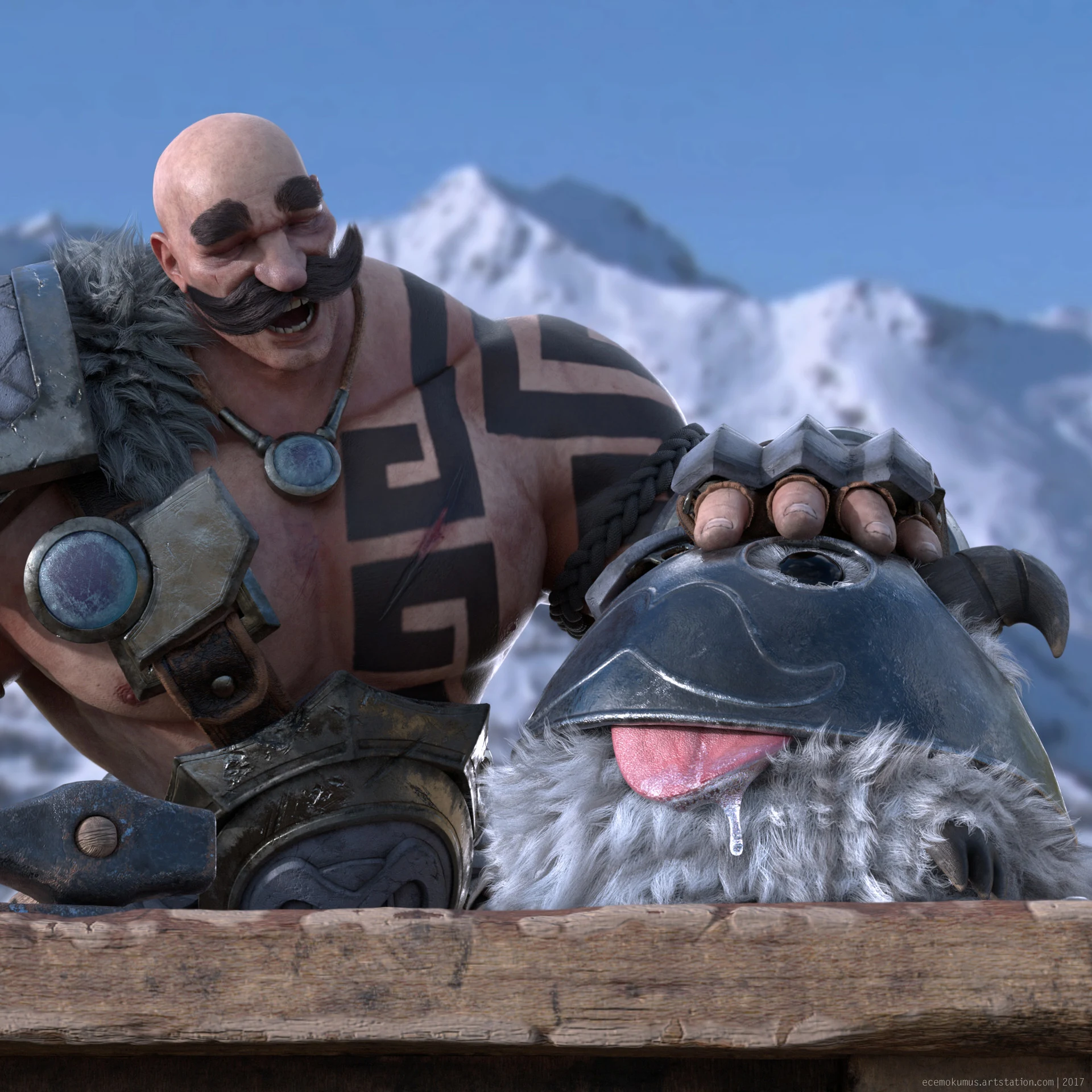 The Protectors of Braum — Final render — detail