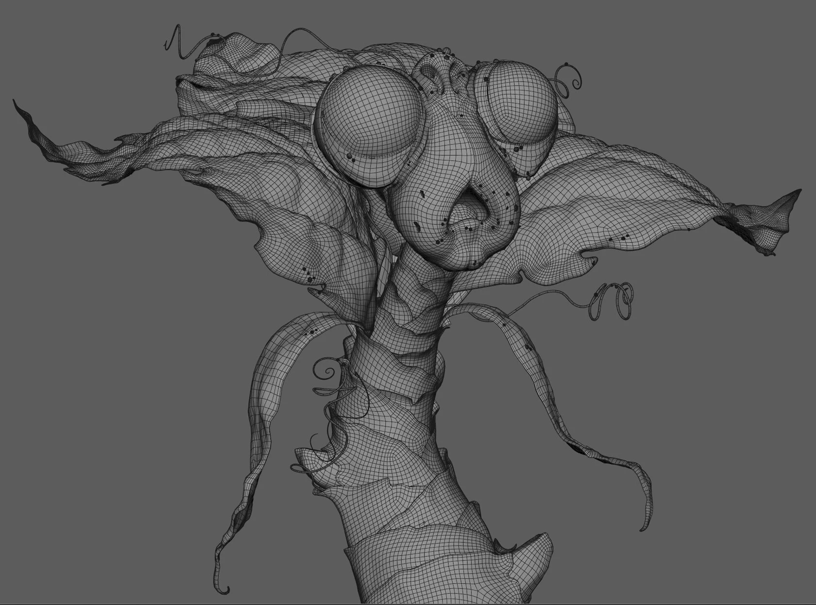 Bud — Topology / Maya